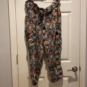 LOFT plus paper bag waist pants